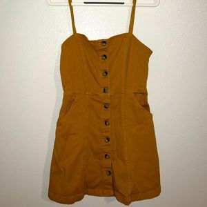 Mustard Mini Dress Size 10
